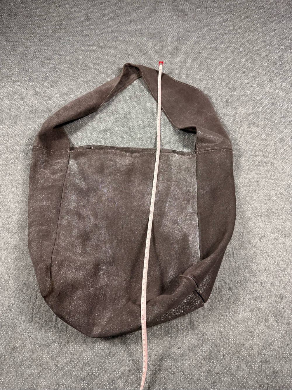 MONSERRAT DE LUCCA Suede Tote - Gray Sparkly - Picture 3 of 6